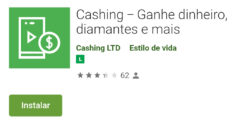 Baixe cashing direto na playstore